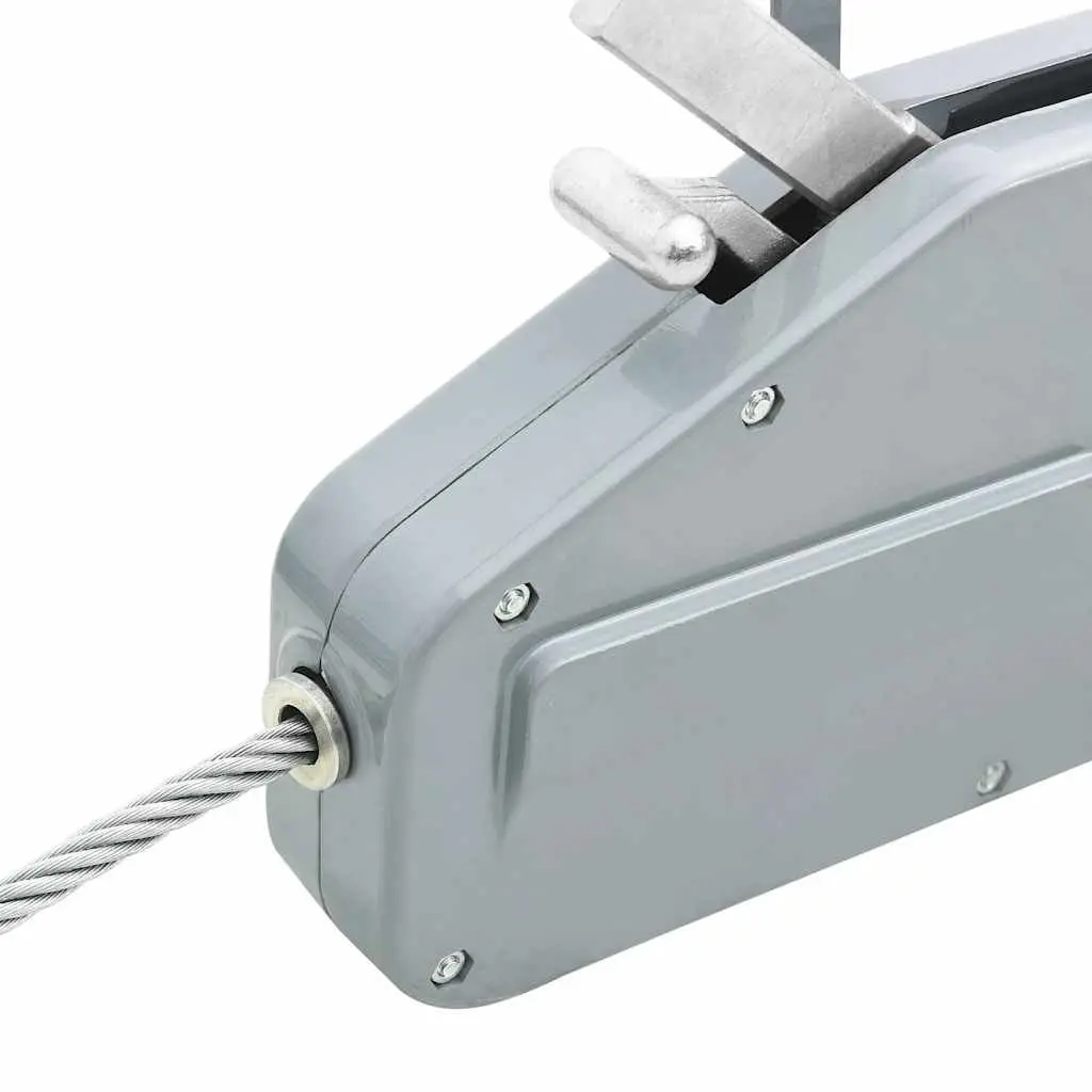 Wire Rope Hoist Winch Manual Pulling Traction Tool 1600 kg 20 m Steel Rope