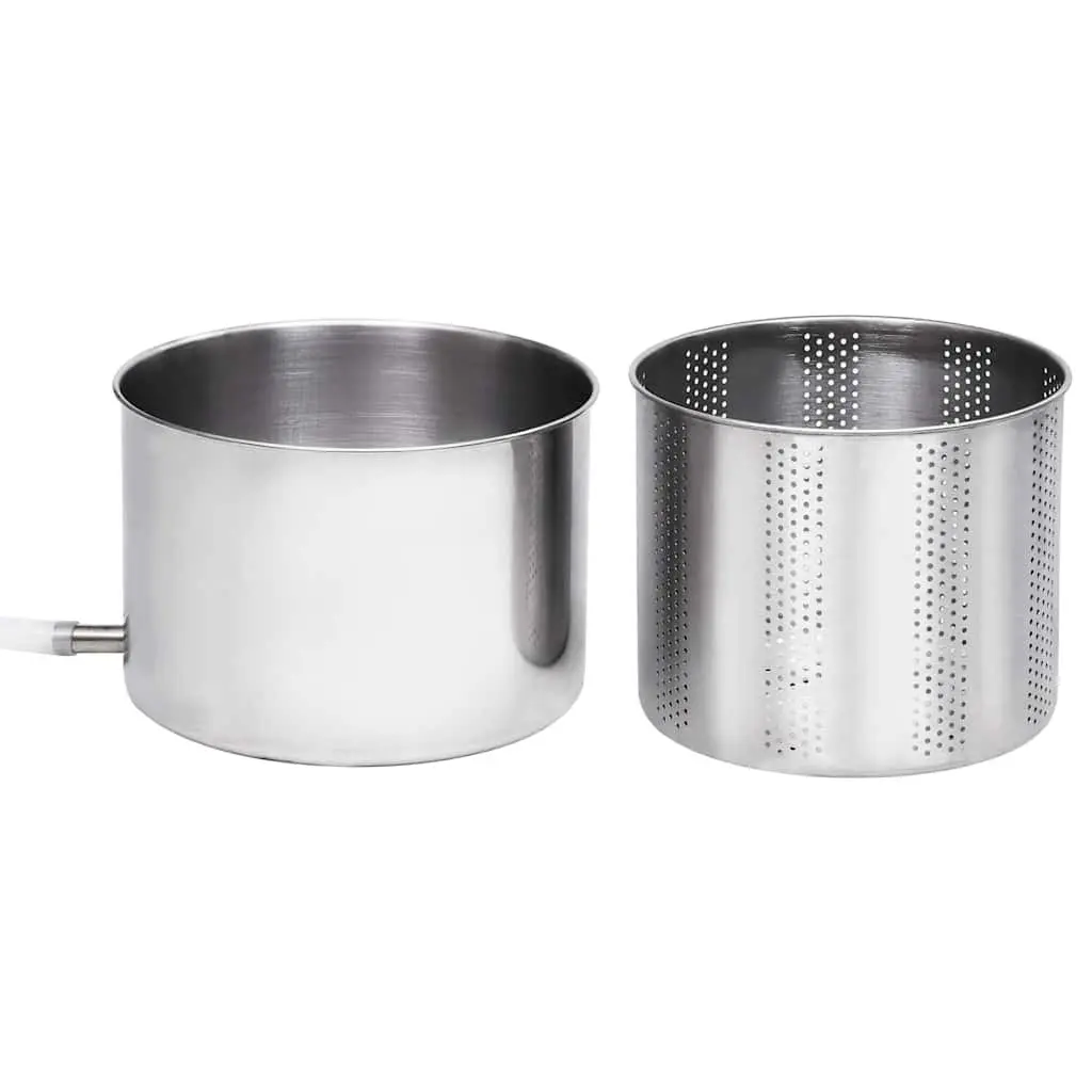 Fruit Press Manual 6L Black Stainless Steel Rotary Handle Juicer