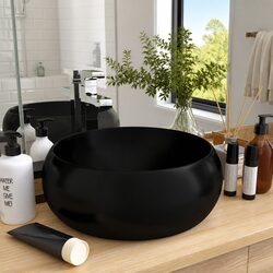 Your Ideal Round Ceramic Basin in Matt Black