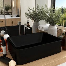 Discover the Stylish Matt Black Ceramic Wash Basin