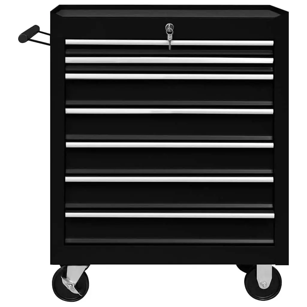 Workshop Tool Trolley with 7 Drawers Storage Organiser Garage Mechanic Lockable
