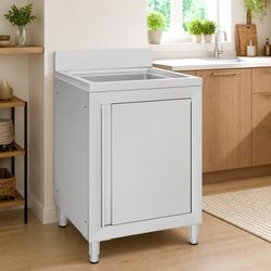Your Go-To Stainless Steel Kitchen Sink Cabinet 60x60x96 cm