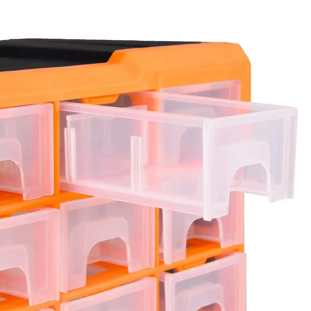 Multi-Drawer Organiser Tool Storage Box Impact-Resistant Plastic 64 Drawers