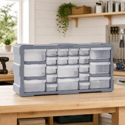 Multi-Drawer Tool Organiser 22 Drawers Storage Box Garage Workshop Hardware