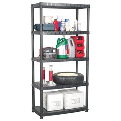 Organize Your Space with a 5-Tier Black Shelving Unit