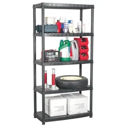 Organize Your Space with a 5-Tier Black Shelving Unit
