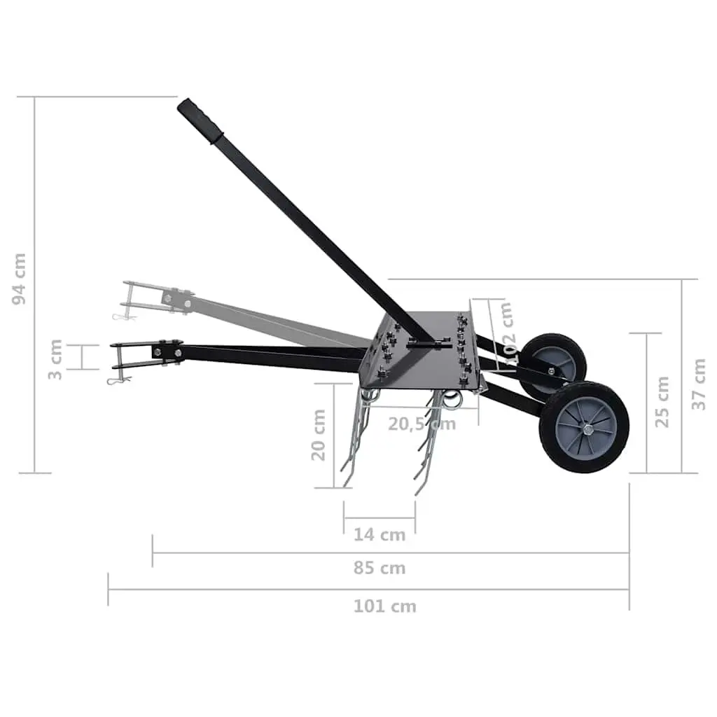 Scarifier Attachment for Ride-on Mower 100cm Lawn Aerator Dethatcher