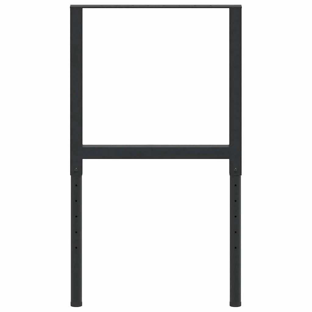Adjustable Work Bench Frames Metal 55x69-95.5 cm Black 2 Piece
