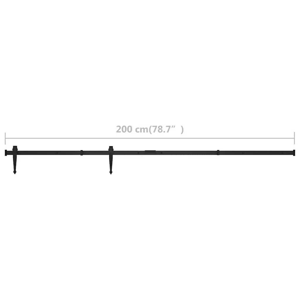 Mini Sliding Cabinet Door Hardware Kit Barn Kitchen Study Track Rail Roller Set