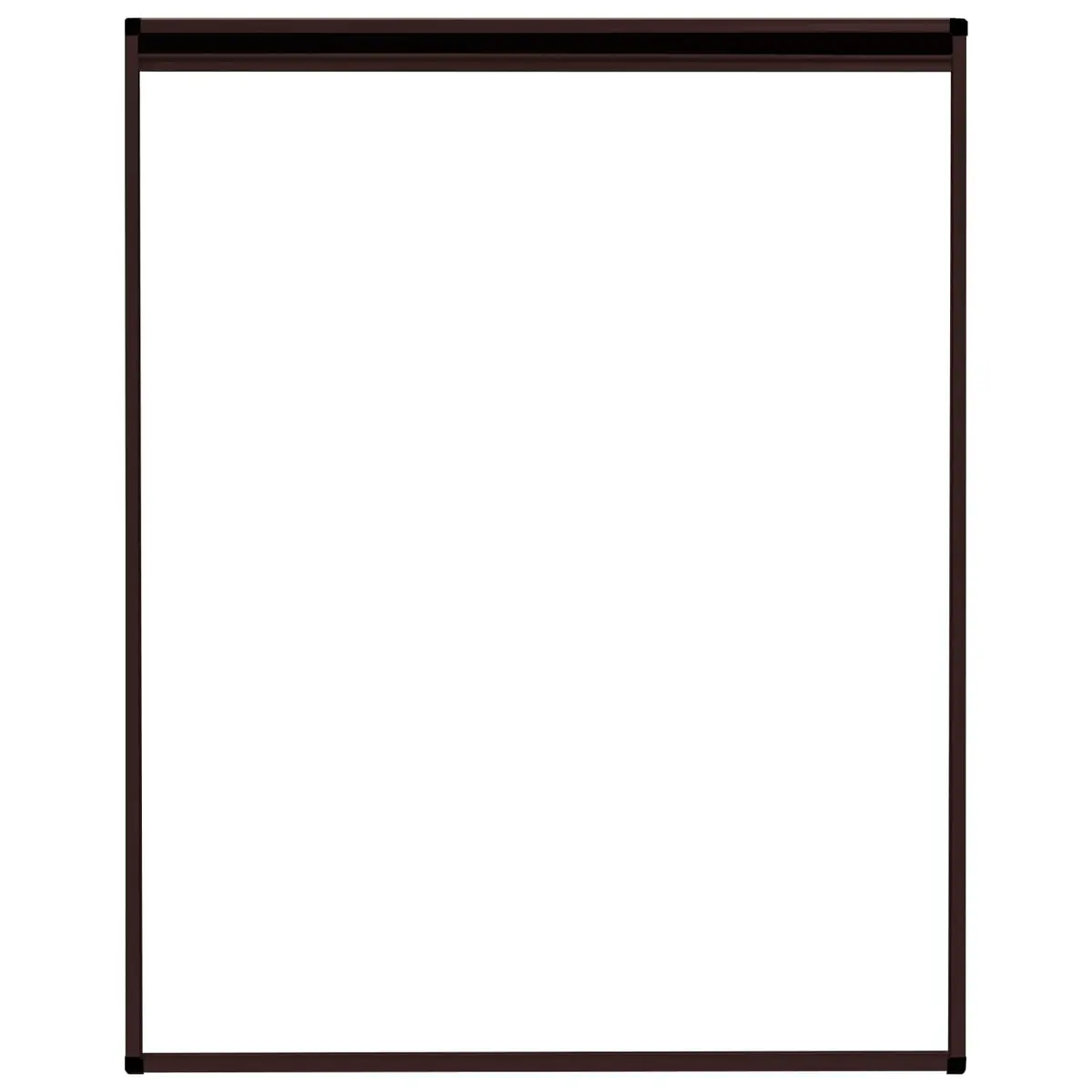 Plisse Insect Screen Aluminium Frame Brown 80x100cm