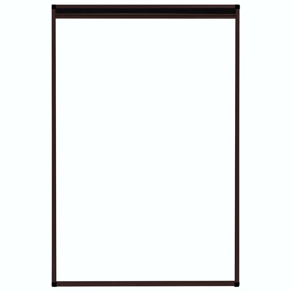 Aluminium Frame Brown Plisse Insect Screen Mesh 80x120cm