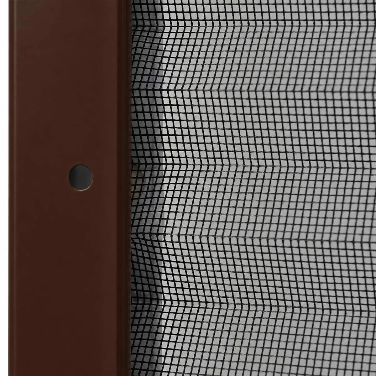 Aluminium Frame Brown Plisse Insect Screen Mesh 80x120cm