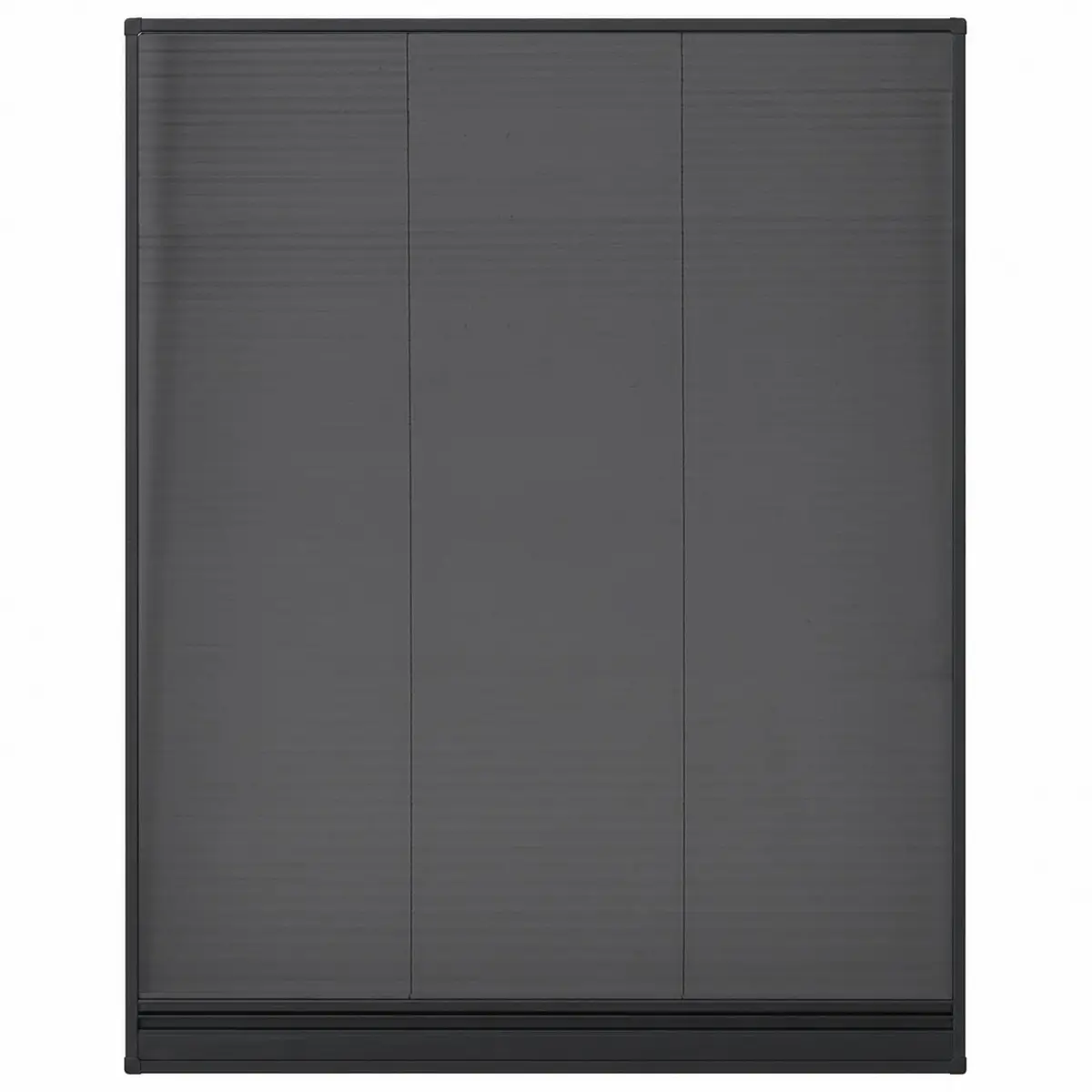 Insect Screen Window Plisse Fine Mesh 80x100cm Aluminium Frame Anthracite