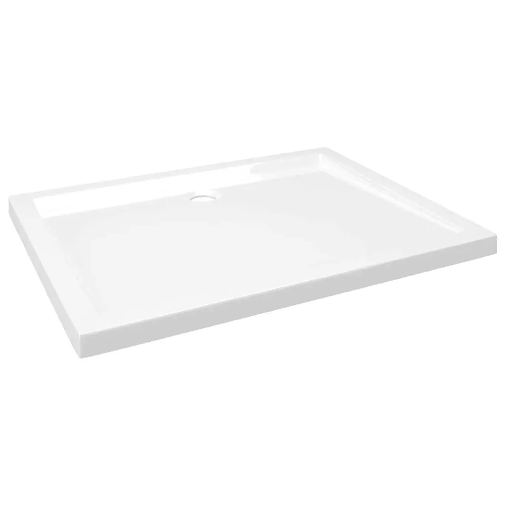 Shower Base Tray Low Threshold White Rectangular 70x90cm Bathroom Fixture