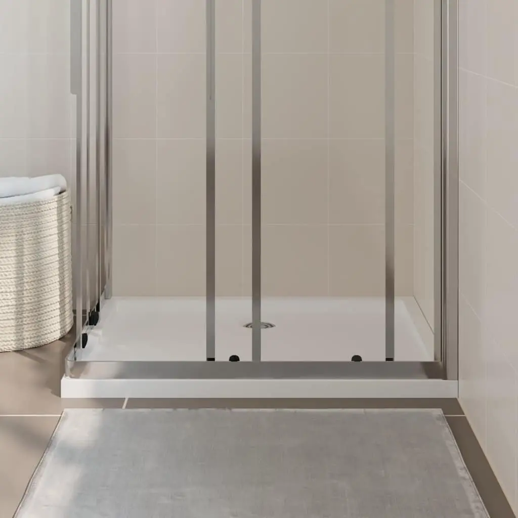 Shower Base Tray Low Threshold White Rectangular 70x90cm Bathroom Fixture