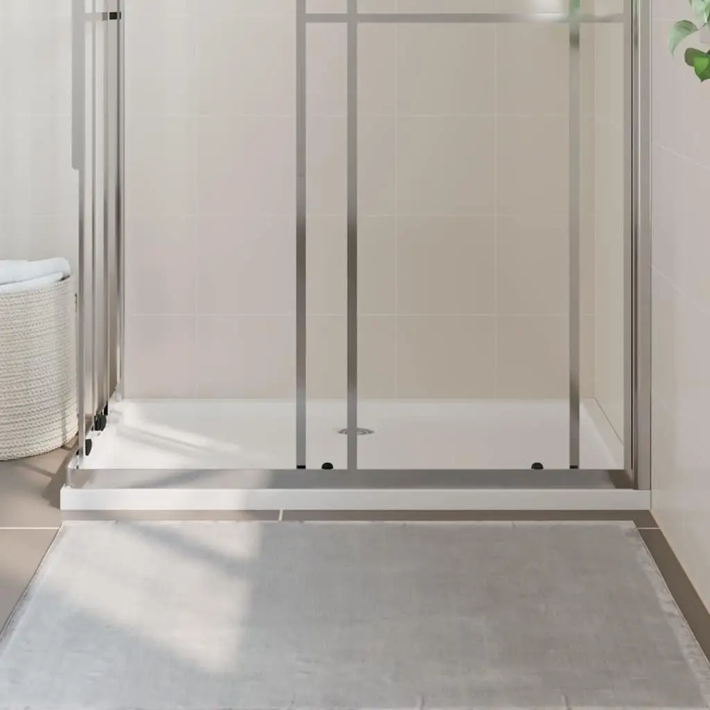 Rectangular Shower Base Tray Low Threshold White 70x120 cm