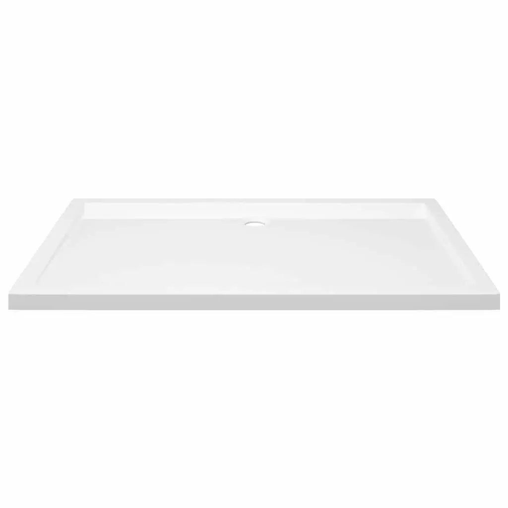 Rectangular Shower Base Tray Low Threshold White 70x120 cm