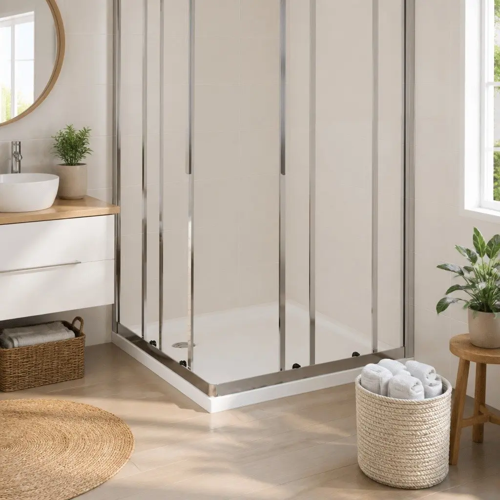 80x80 cm Square Shower Base Tray in White