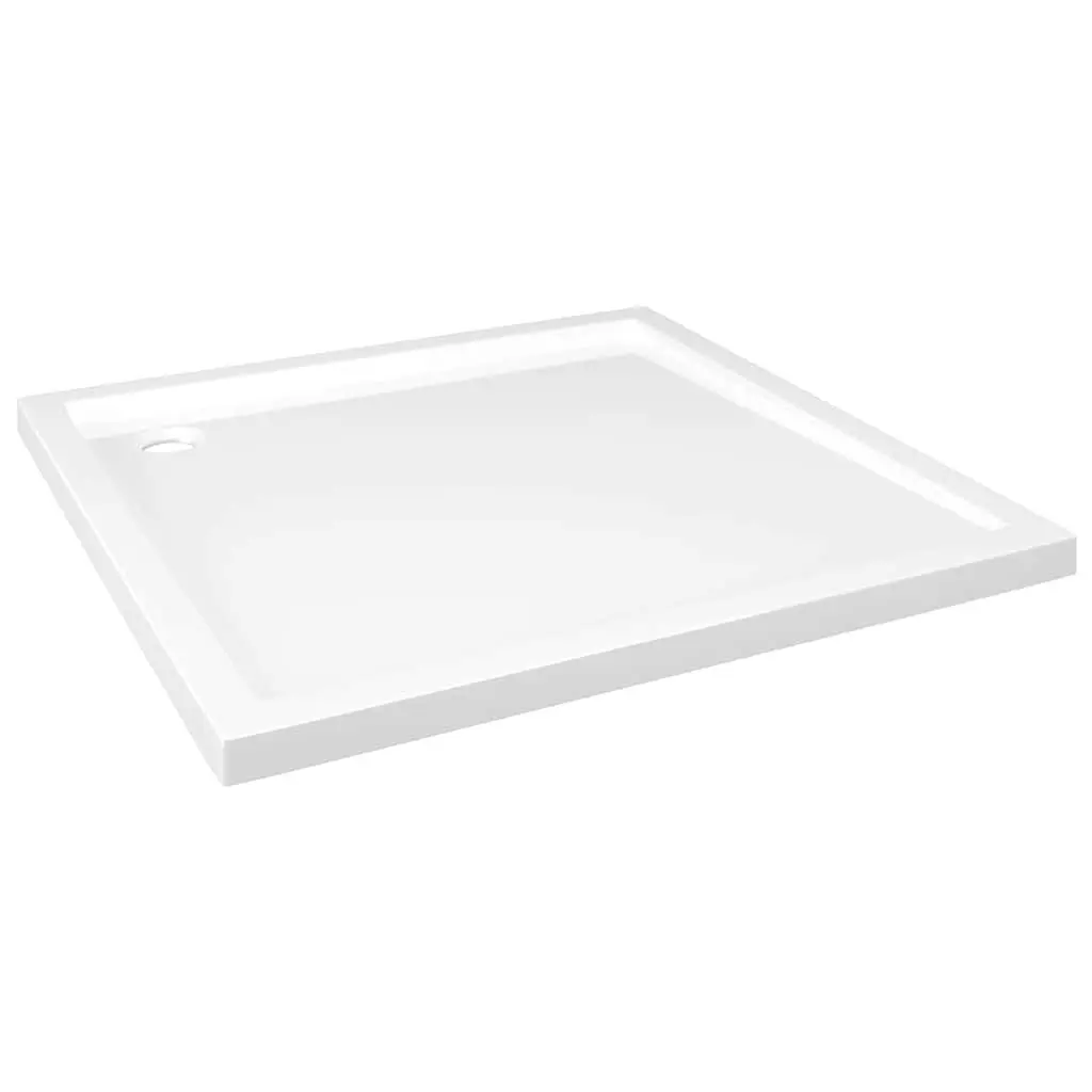 80x80 cm Square Shower Base Tray in White