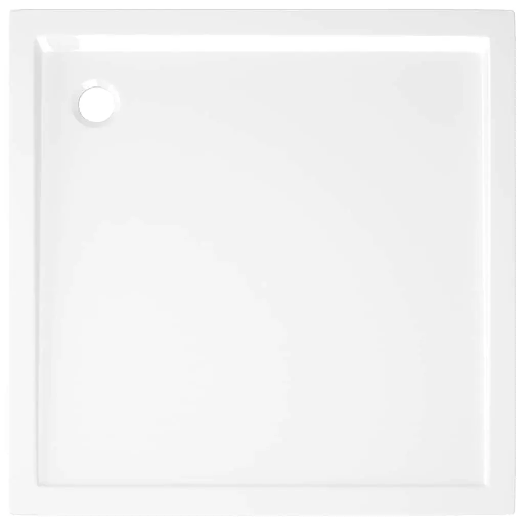 80x80 cm Square Shower Base Tray in White
