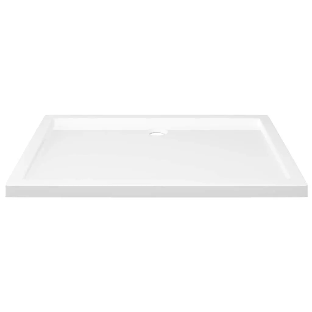 Rectangular Shower Base Tray Low Threshold White 80x110 cm Modern Bathroom