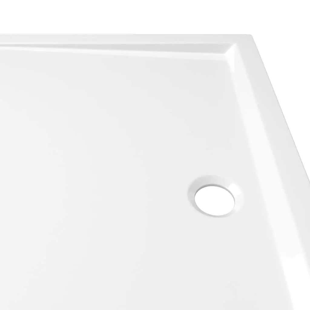 Rectangular Shower Base Tray Low Threshold White 80x110 cm Modern Bathroom