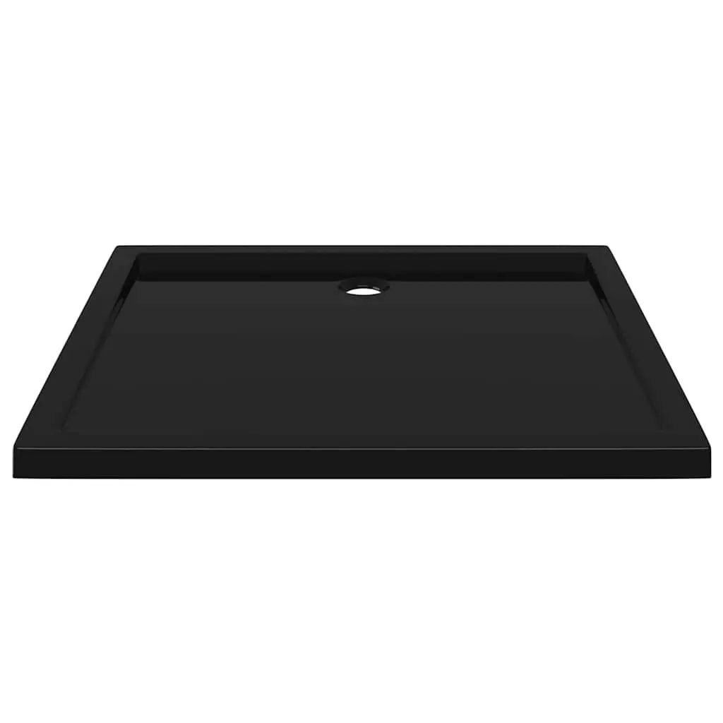 Shower Base Tray Low Threshold Black 80x90 cm Modern