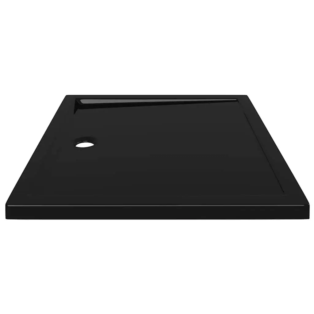 Shower Base Tray Low Threshold Black 80x90 cm Modern