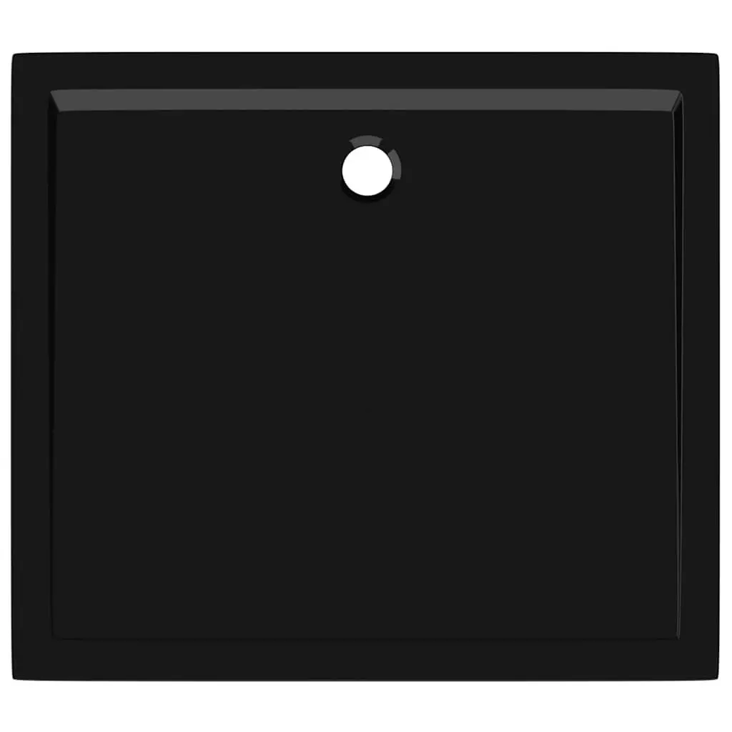 Shower Base Tray Low Threshold Black 80x90 cm Modern