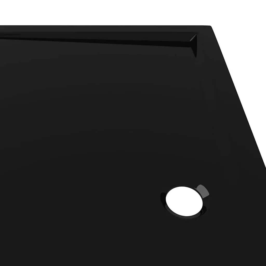 Shower Base Tray Low Threshold Black 80x90 cm Modern