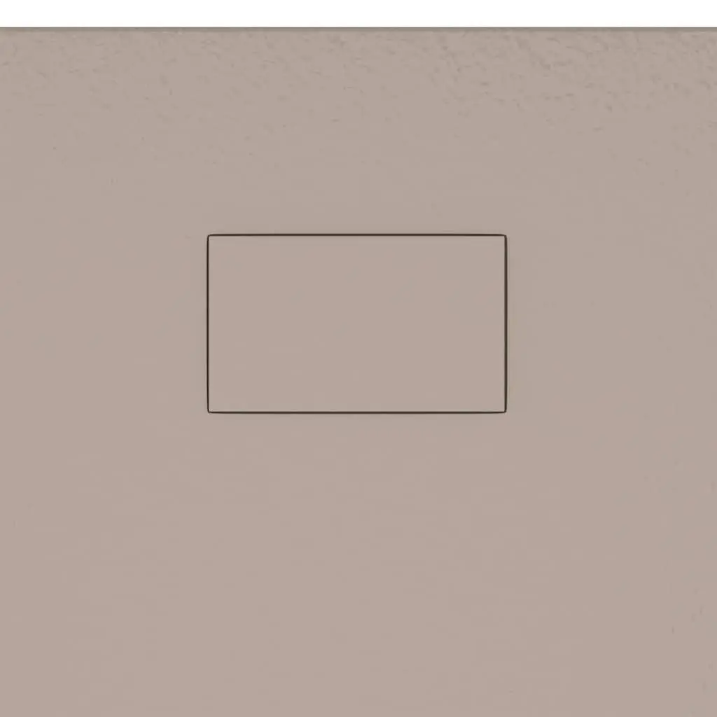 Shower Base Tray Brown Low Profile Skid Resistant 120x70 cm