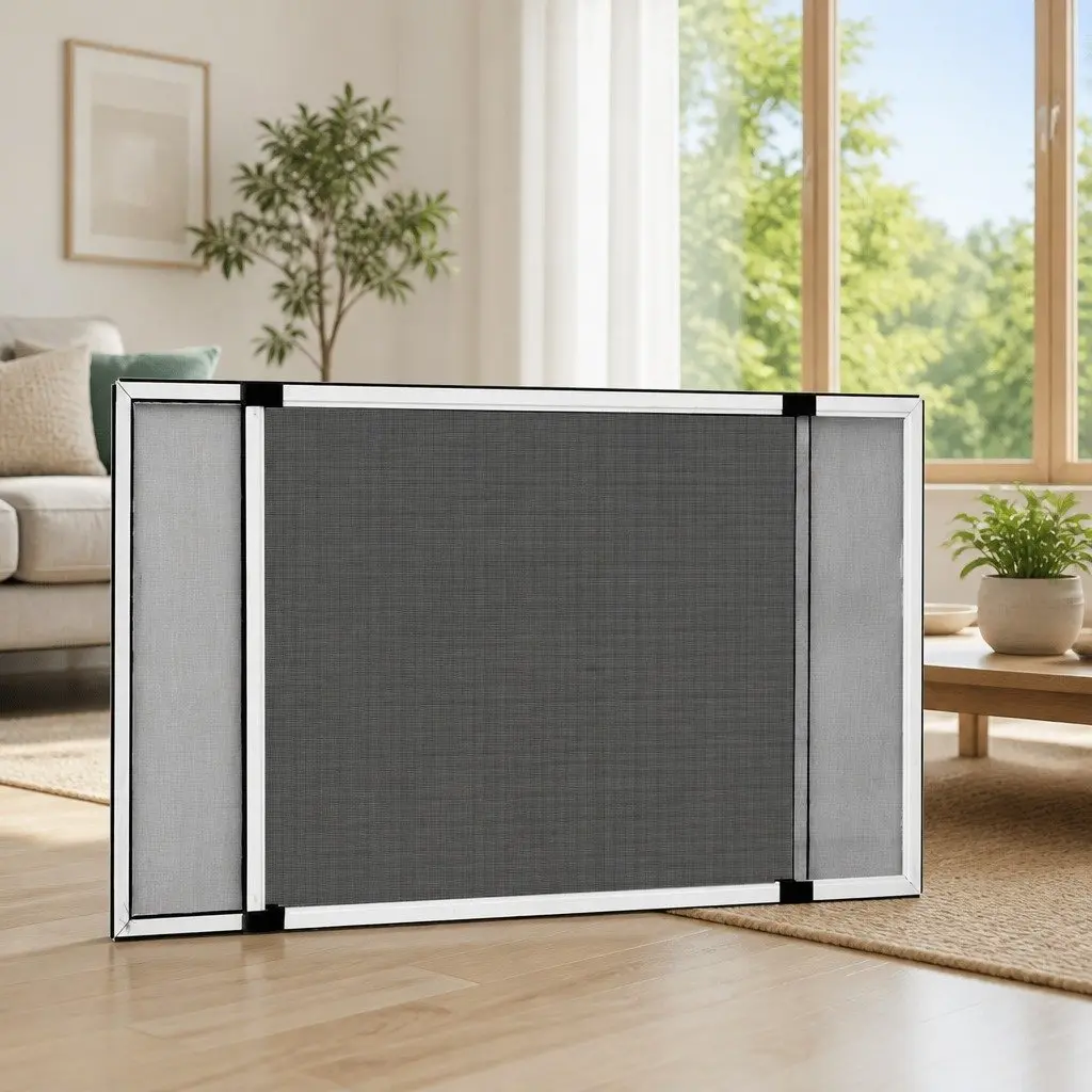 Extendable Insect Screen Adjustable Frame White 100-193cm