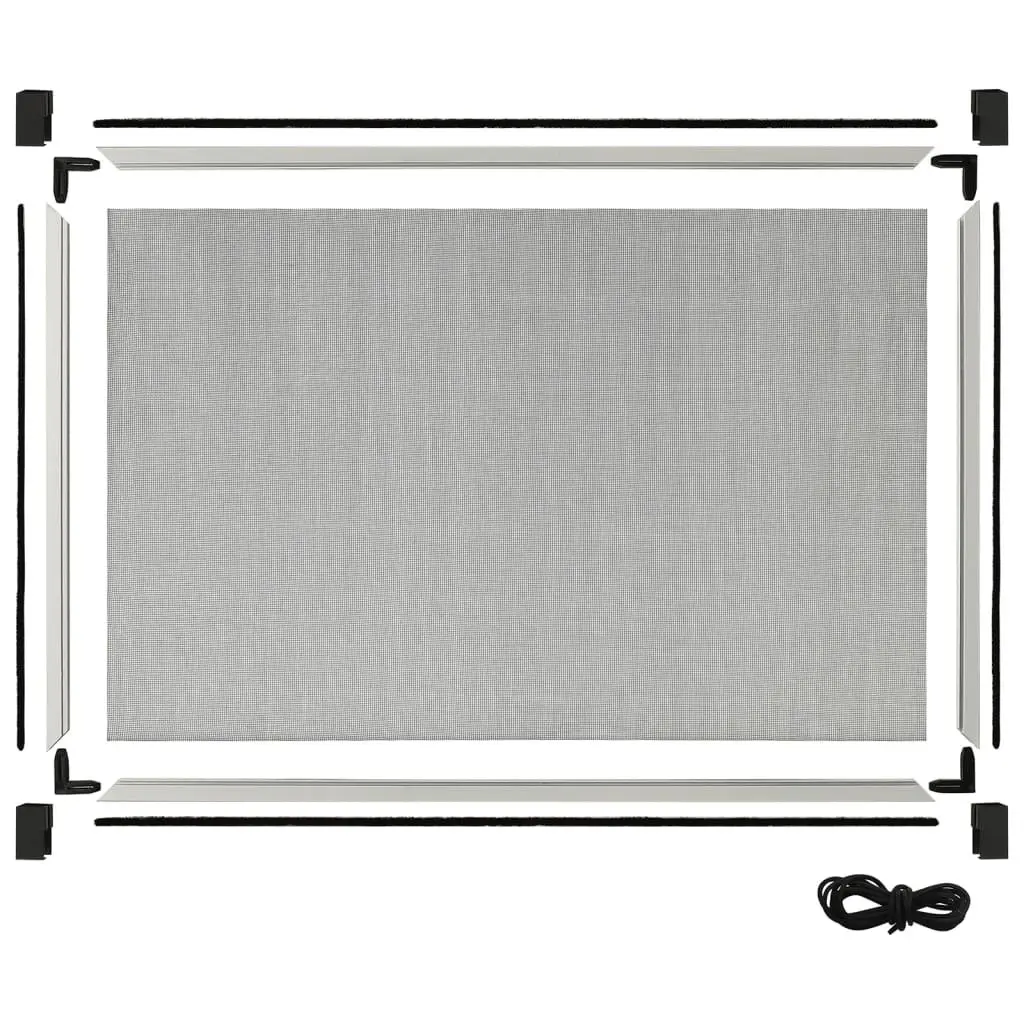 Extendable Insect Screen Adjustable Frame White 100-193cm