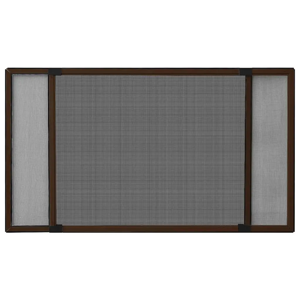 Extendable Window Insect Screen Adjustable Brown Fibreglass Mesh 100 to 193 x 75 cm