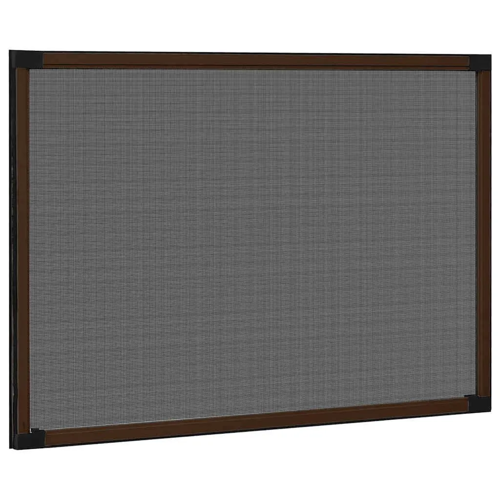 Extendable Window Insect Screen Adjustable Brown Fibreglass Mesh 100 to 193 x 75 cm