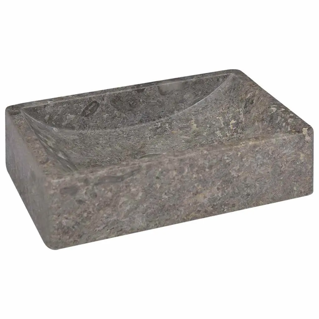 Bathroom Marble Sink 45x30x12cm in Grey