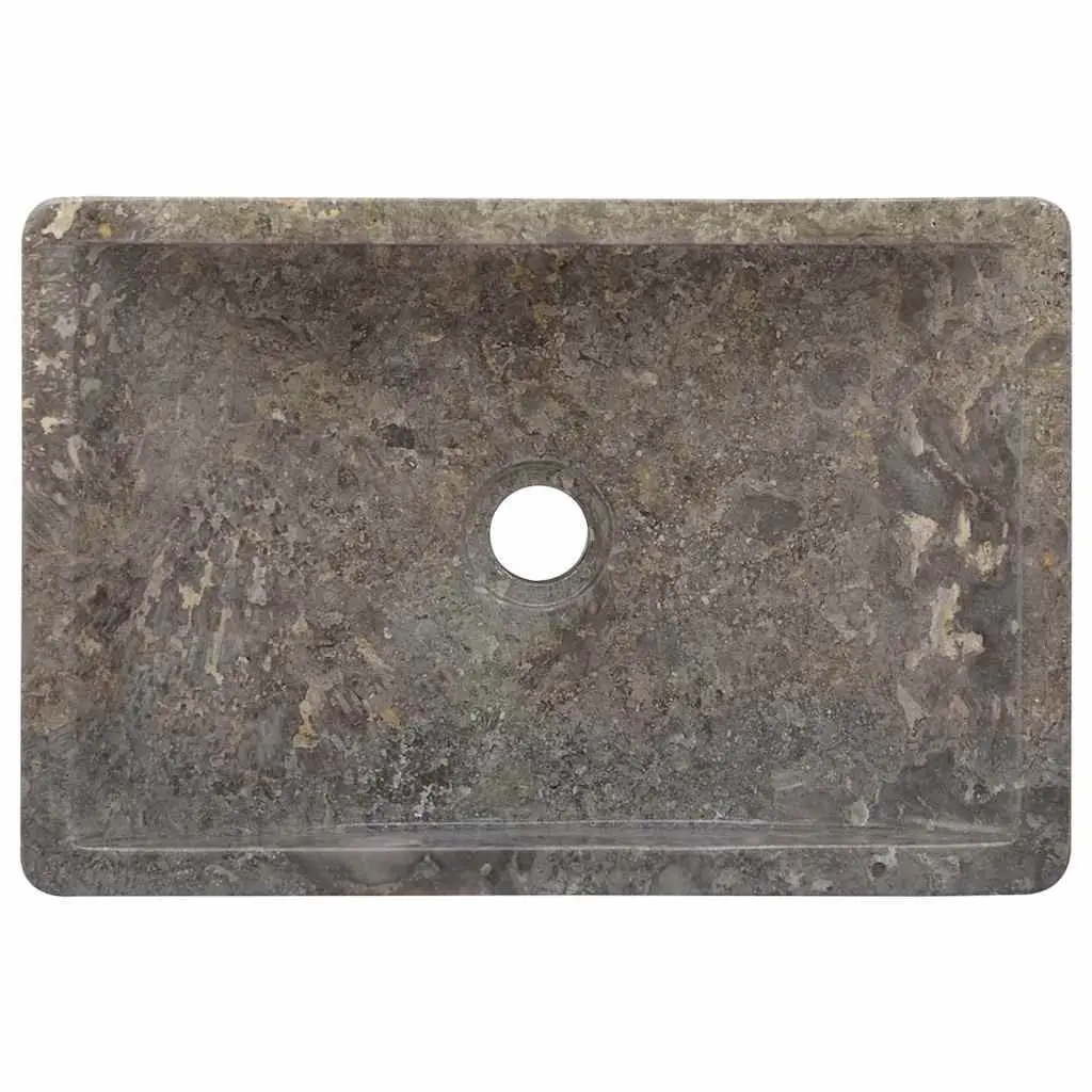 Bathroom Marble Sink 45x30x12cm in Grey