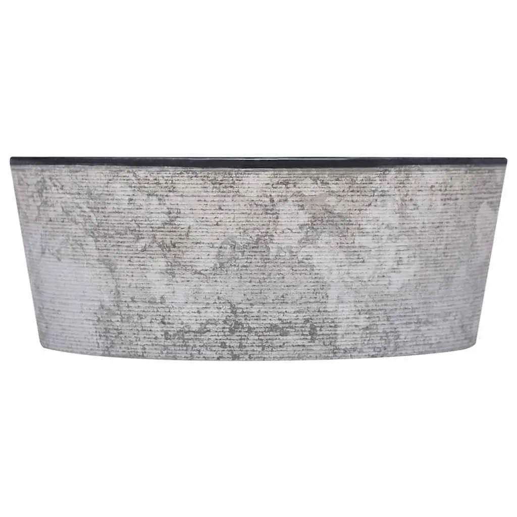 Bathroom Basin Sink Marble Black Round Vessel Bowl Washroom Fixture