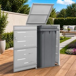 User-Friendly Single Wheelie Bin Shed 69x77.5x115cm
