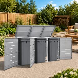 Your Ideal Triple Wheelie Bin Shed Solution