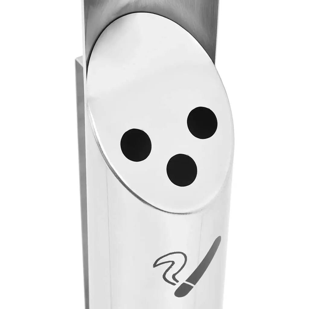 Wall Mounted Ashtray Stainless Steel Cigarette Butt Disposal Hinged Bottom