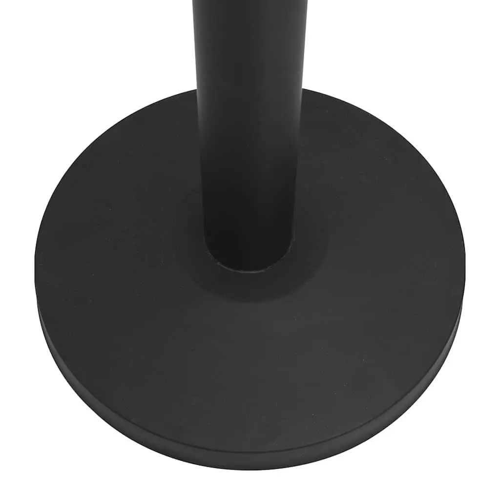 Retractable Belt Stanchion Barrier Crowd Control 4 Piece Black Iron Safety Posts