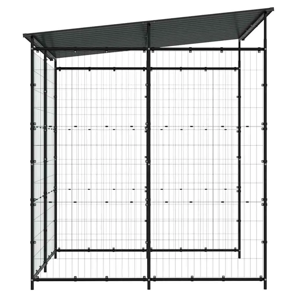 Bicycle Shed Outdoor Storage Powder-Coated Steel 190x190x222cm