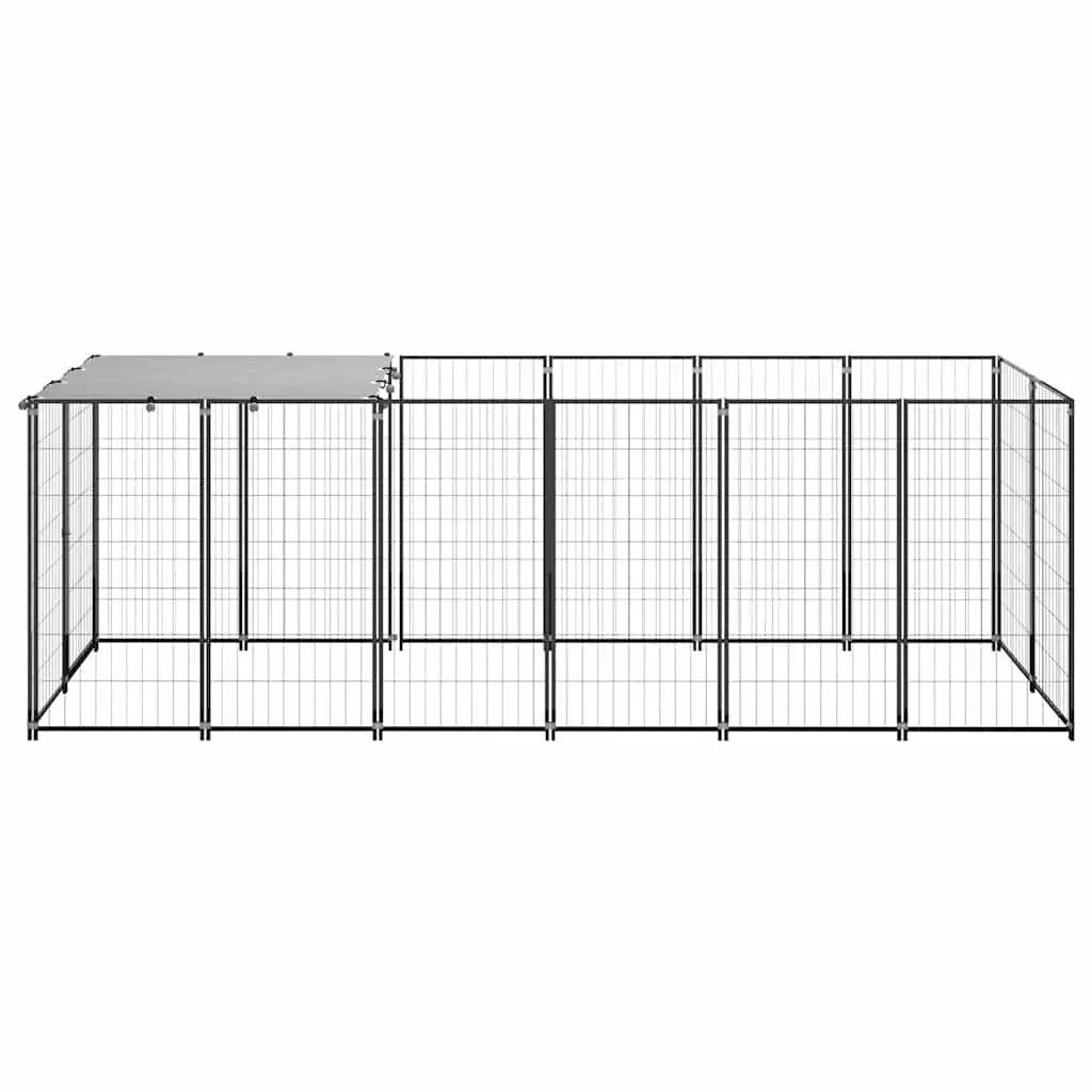 Dog Kennel Outdoor Enclosure Steel Wire Mesh Cage 330x110x110cm