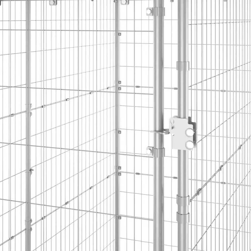 Dog Kennel Galvanised Steel Roof Outdoor Exercise Run Pet Pen Enclosure 110 x 220 x 180 cm