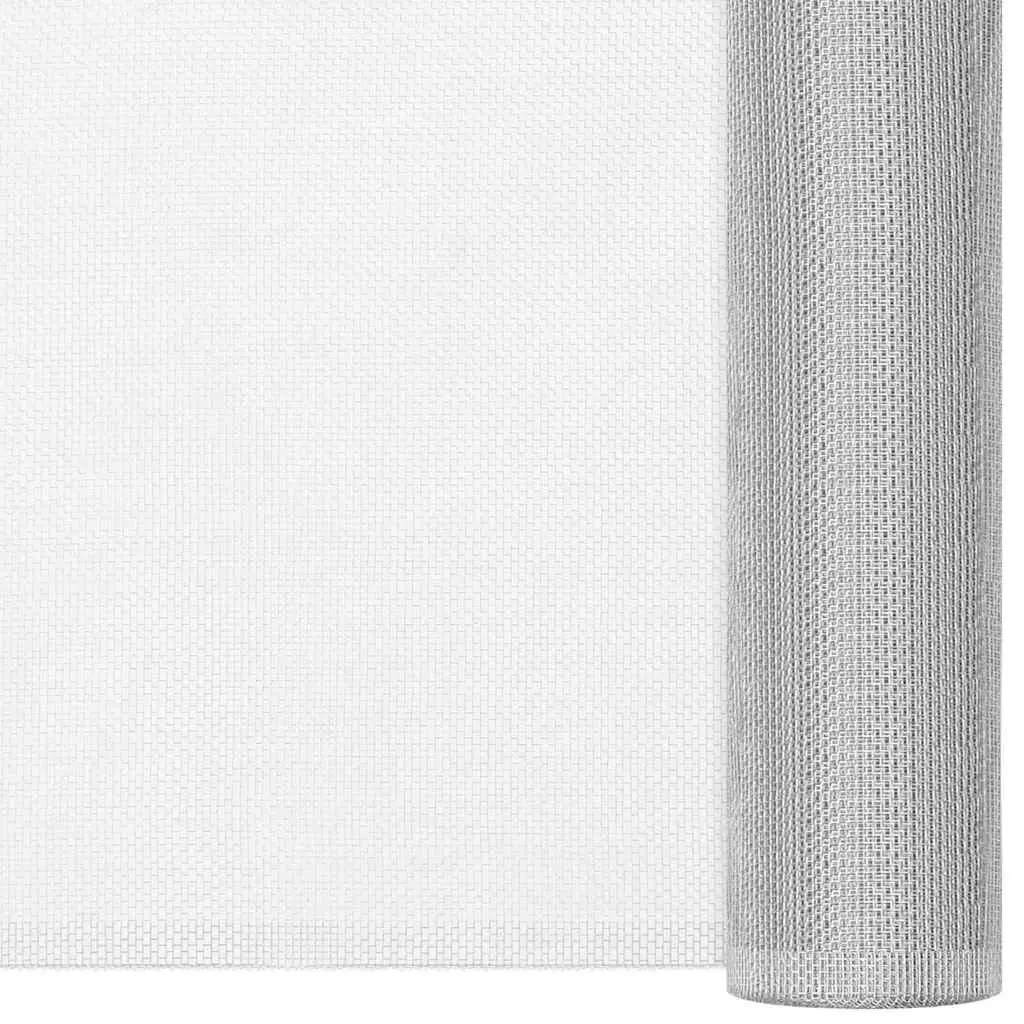 Insect Screen Aluminium Mesh 60x500 cm Silver for Window Door Fence DIY Projects