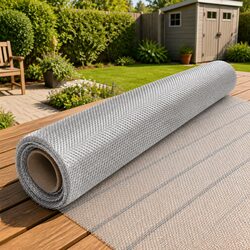 Aluminium Mesh Screen 112x2000 cm Silver Insect Door Window Fence Panel Barrier
