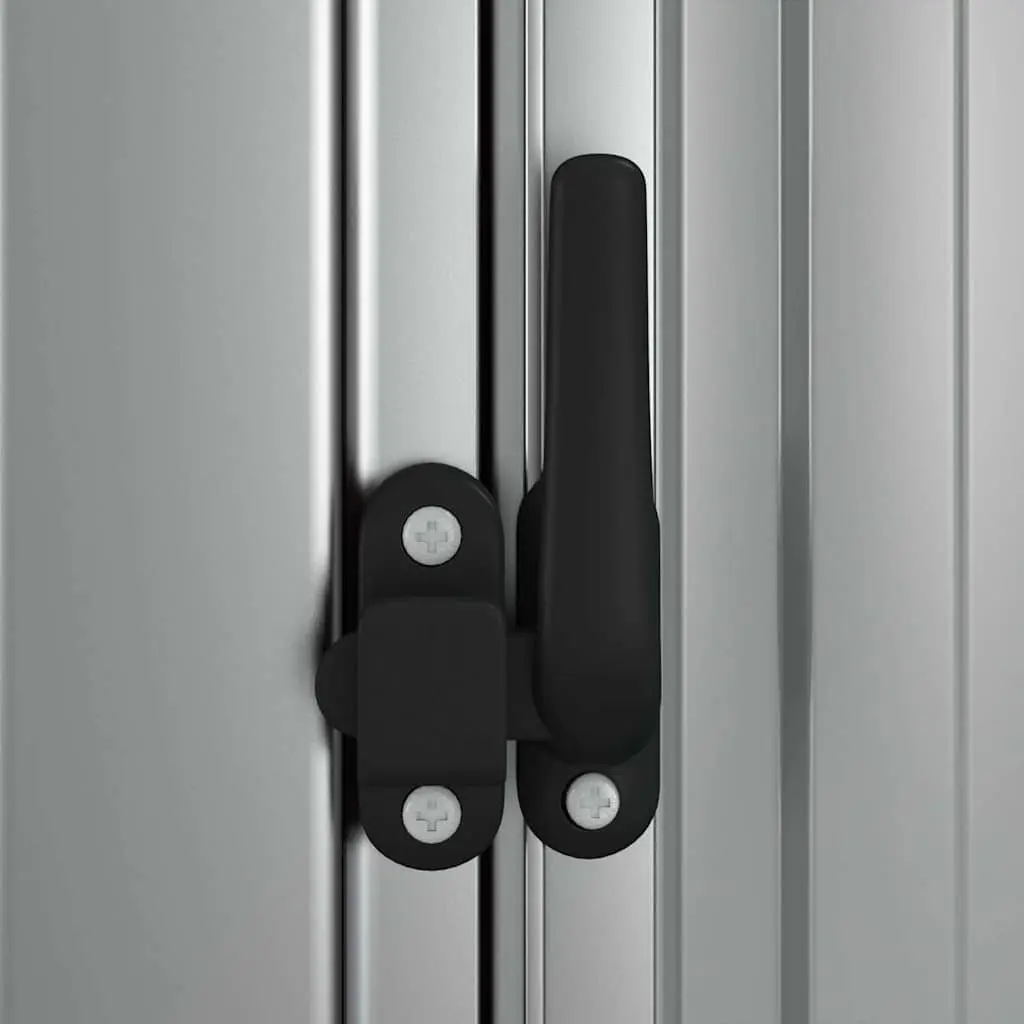 Garden Shed Grey Galvanised Steel Lockable Door 1185 x 970 x 2095 mm