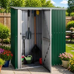 Your Garden Needs This Green Shed with Sloping Roof
