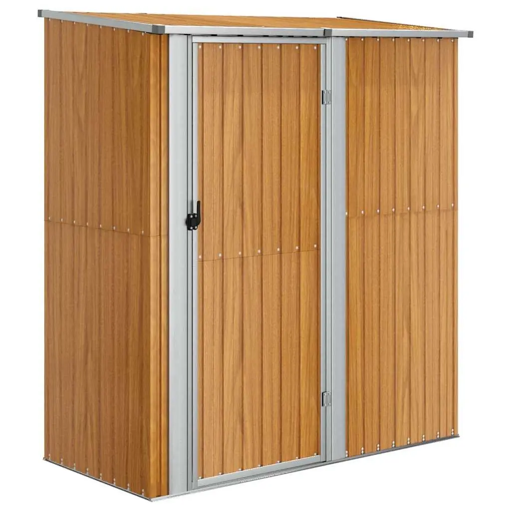 Garden Shed 180.5x97x209.5 cm Brown Outdoor Storage Tool House Lockable Door